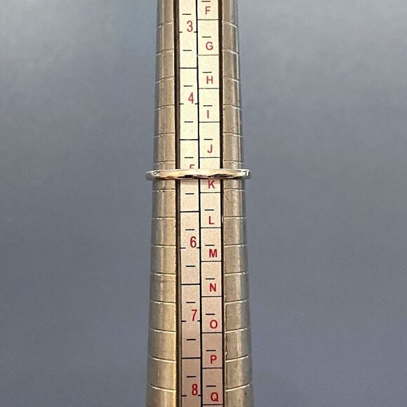 Sterling Silver 925 Oval Amethyst Cabochon Kitty Cat Band Ring Size 5 Cat Lover - Picture 9 of 16